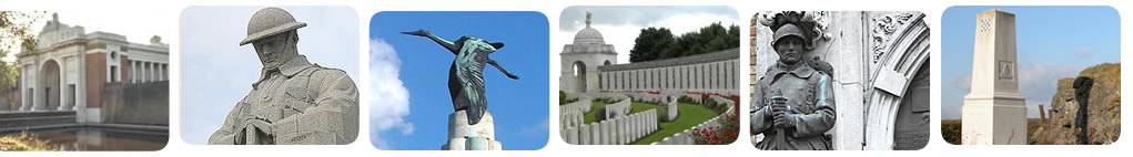 Monuments on the Ypres Salient battlefields.