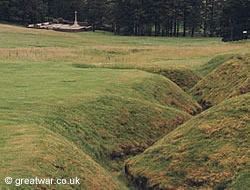 Trenches at Newfoundland Memorial Park.
