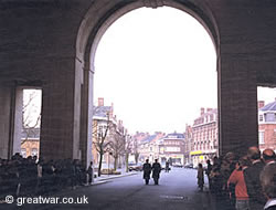 Two Buglers sound Last Post at the Menin Gate Memorial, Ypres.